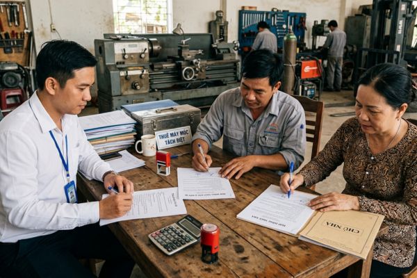 Hợp đồng cho thuê nhà gắn liền với tài sản máy móc: Lập gộp hay tách biệt?