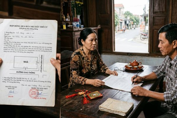 Hợp đồng mua bán nhà đất thổ cư dính lỗi phong thủy đường đâm thẳng