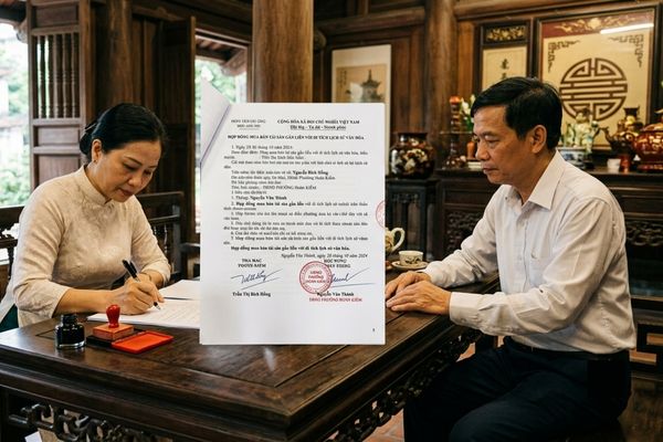 Hợp đồng mua bán tài sản gắn liền với di tích lịch sử văn hóa
