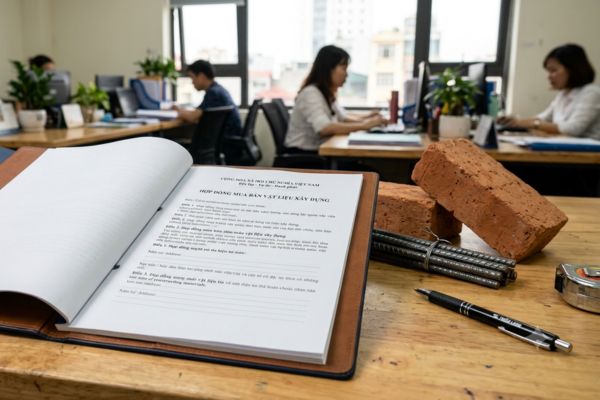 Hợp đồng mua bán vật liệu xây dựng thanh toán chậm: Điều khoản thế chấp nợ