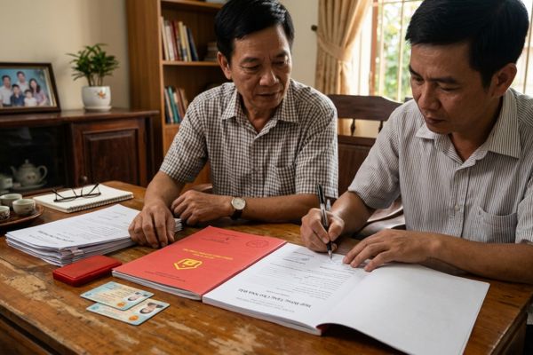 Hợp đồng tặng cho nhà đất giữa hai anh em cùng mẹ khác cha: Thuế phí