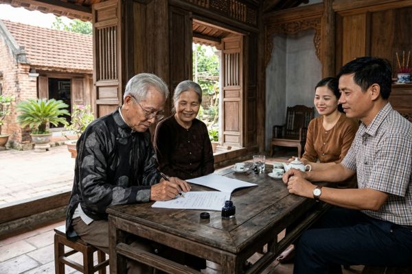 Hợp đồng tặng cho nhà đất kèm thỏa thuận phải giữ nguyên kiến trúc cũ
