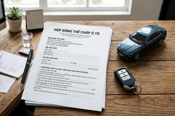 Hợp đồng thế chấp tài sản xe ô tô trả góp đang lưu hành